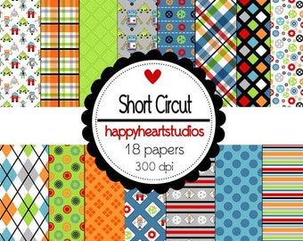 Digital Scrapbook Short Circut-INSTANT DOWNLOAD