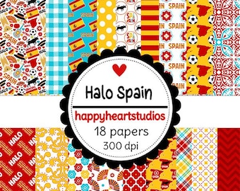 DigitalScrapbooking -HaloSpain - InstantDownload Spain, travel