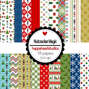 Álbum de recortes digital quebra-nozes mágico - DOWNLOAD INSTANTÂNEO