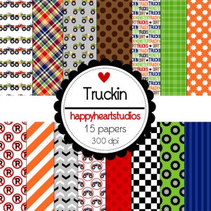 Truckin Scrapbooking Digital - DOWNLOAD INSTANTÂNEO