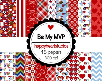DigitalScrapbooking BeMyMVP-InstantDownload-Valentine's Day