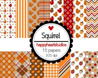 Digital Scrapbooking  Squirrel -Instant download