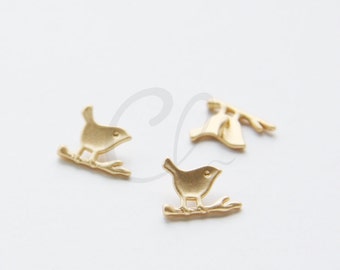 2 Pcs Oxidized Silver Plated Brass Base Charm-Cone-Bird Cage 15x9mm 5500Z-M-243