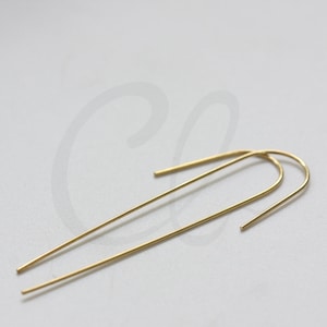 Steel Base Earring Wire - Earring Hook - 50x13mm (3828C-V-157)