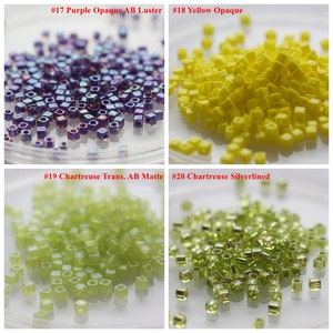 5 Grams Japanese Miyuki Cube Glass Beads 1.8mm C5 image 5