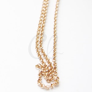6 Feet RAW Brass Chains-Rolo 3mm (420C)