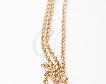 6 Feet RAW Brass Chains-Rolo 3mm (420C)
