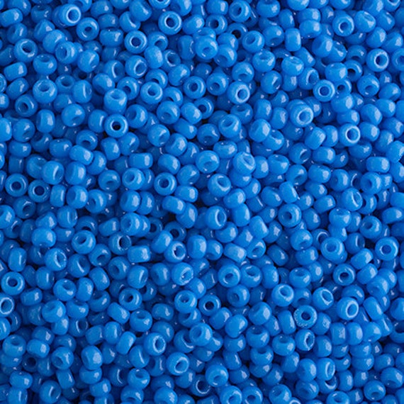 11-4484, Miyuki 22g Duracoat Op Cornflower Blue 11-4484, Miyuki 22g Duracoat Op Cornflower Blue