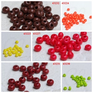 10 Grams Czech Preciosa 6/0  Pony Seed Beads - Terra Intensive - Size 6 (6C6)