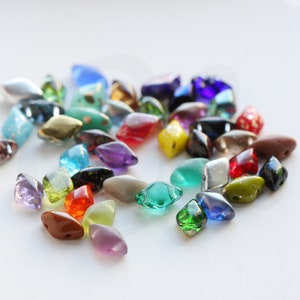 5 Grams Matubo Czech Gemduo 2-Hole Beads - 5x8mm (GEMDUO1-A)