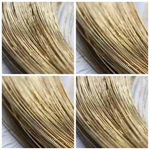 4 Meters (13.12 Feet) Half-Hard Raw Brass Textured Wrapping Wire