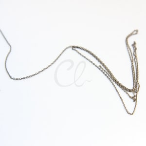 6 Feet Oxidized Brass Chains - Flat Oval 1.34x1mm (220SF02)