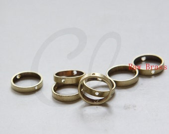 10 Pieces Raw Brass Round Frame - Round 12mm (3286C-F-87)