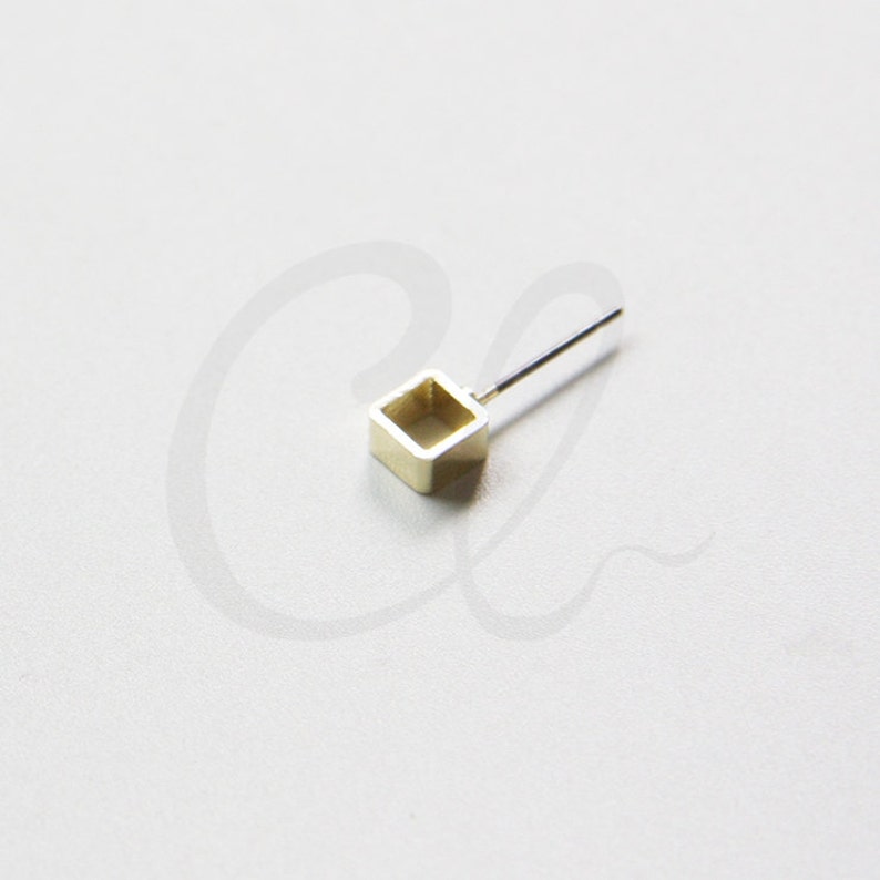 2 Pieces one Pair Premium Gold Plated Brass Base Earring Etsy