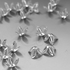 2 Pieces Premium Silver Plated Brass Base Bead Caps - 12.5x9mm (1857C)