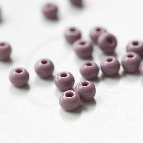 10 gramos checos Rocailles Preciosa 6/0 seed Beads - Opaco Mauve-Size 6 (6C1-1639-Q-374)