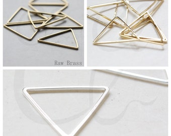 Solid Brass Triangle Ring - Link 18mm (3780C-V-134)