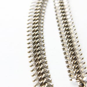 One Foot Oxidized Brass Chain-Fish Bone 14mm (417C02)