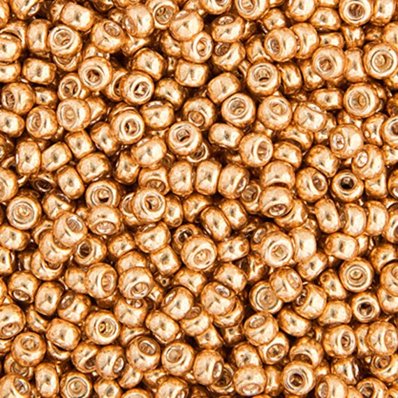 20 Grams Japanese Miyuki 6/0 Seed Bead - Gold Galvanized - 4mm
