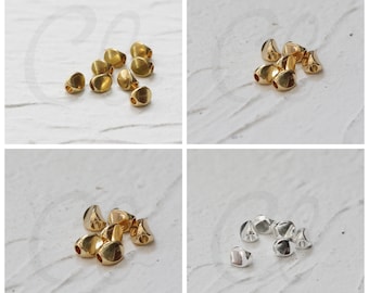 Solid Brass Faceted-Waved Spacer - 5x4mm (4015C)