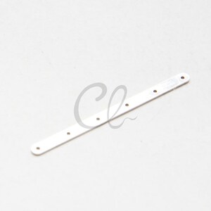 4 Pieces Oxidized Silver Plated Brass Base Multiple Hole Bars - 6 strands 54x3.5mm (1729C)