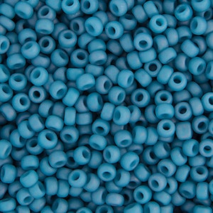 10 Grams Japanese Miyuki 11/0 Seed Beads - Lt.Denim Opaque Matte Luster - 2mm (11M7-112038-N-75)