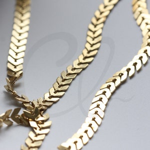 One Foot Raw Brass Chain-Arrow 5.9x5.5mm 3371C00 image 4