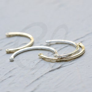 Solid Brass Charm -  U Shape 22x14mm (4506C)