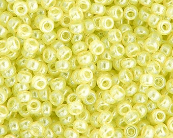 10 Grams Japanese Miyuki 11/0 Seed Beads - Ceylon Light Yellow - 2mm (11M7-110514-N-95)