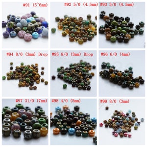 5 Grams Czech Aged and Mixed Seed Beads - Varies Colors (BONMIXC-1)