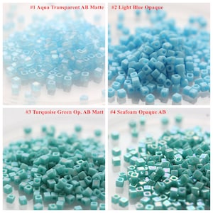 5 Grams Japanese Miyuki Cube Glass Beads - 1.8mm (C5)