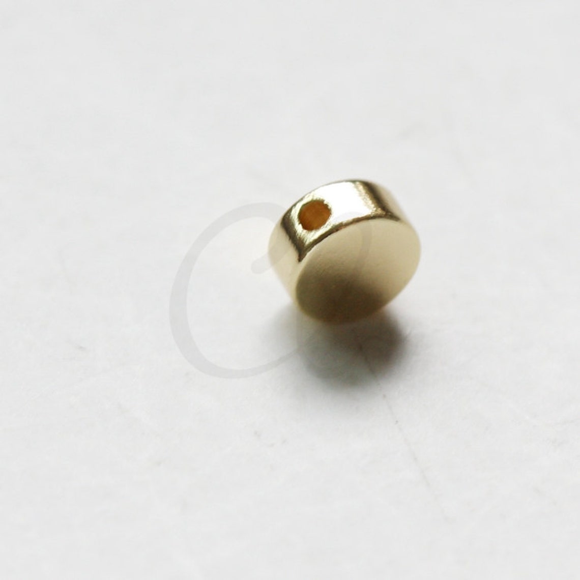 2 Pieces Premium Gold Plated Brass Base Round Spacer 6x2.6mm Etsy