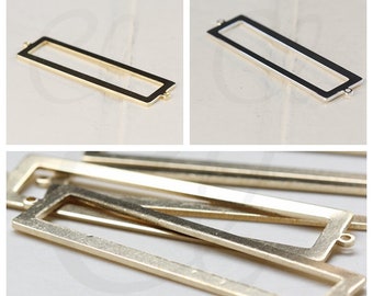 Solid Brass Rectangle Link - 56.7x14.1mm (3838C-V-196)