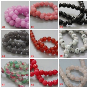 One Full Strand (45 Pièces) Semi-Precious Stone-8mm (G123-1)