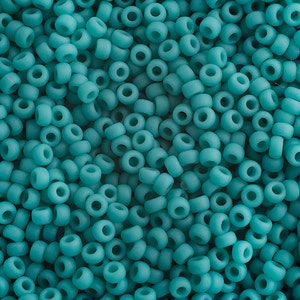 10 Grams Japanese Miyuki 11/0 Seed Beads - Turquoise Green Opaque Matte - 2mm (11M7-110412F-N-93)