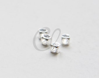 4 Stück Premium Silber vergoldet geschnitten Platz Spacer - 3mm (1696C-L-18)