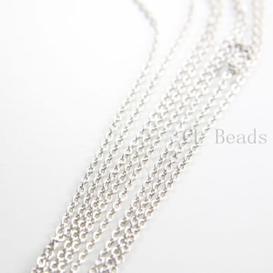 3 Feet Oxidized Silver Plated Brass Base Chains-Flat Oval 2.7x2.0mm (412C01)(245SFB)