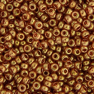 10 Grams Japanese Miyuki 15/0 Seed Beads - Topaz Gold Luster - 1.5mm (15M1-150311-Q-102)