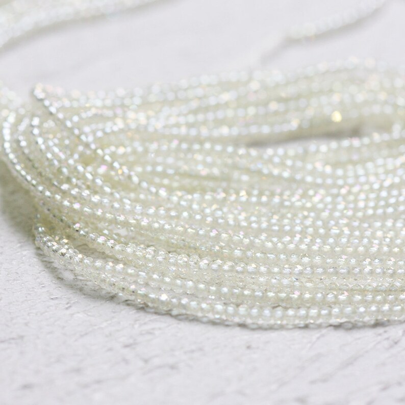 One Strand Crystal Seed Beads Faceted Rondelle 2mm G264 Etsy