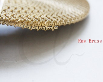 One Meter (3.28 Feet) Raw Brass Gallery Bezel Wire - 4.8mm (1949C-T-283)