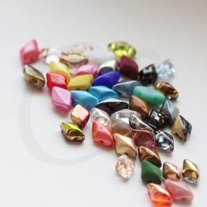 5 Grams Matubo Czech Gemduo 2-Hole Beads - 5x8mm (GEMDUO1)