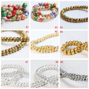 Full Strand Plated Natural Semi Precious Lava Stone - Varie la forme (G327)
