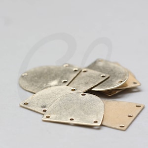 2pc Vintage Native American Headdress Stamping Raw Brass 1980/'s NO HOLES 40mm NOS