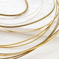 One Meter (3.28 Feet) Half-Hard Raw Brass Wrapping Wire - Square Wire