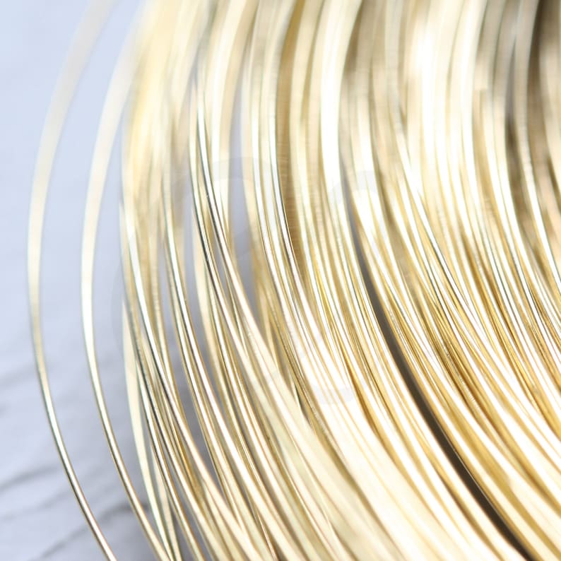 10 Meters 32.8 Feet Halfhard Raw Brass Wrapping Wire Etsy