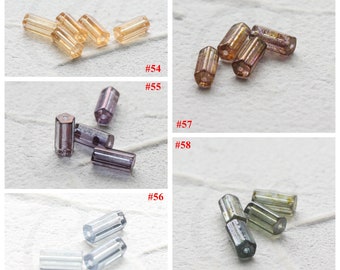 4 sztuki czeskich szklanych koralików - Atlas 10 x 5 mm (CZH13)