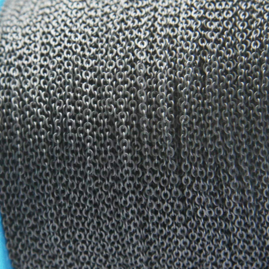 6 Feet Matte Black Plated Chains Flat Oval 1.8x1.45mm 414C07230SFB