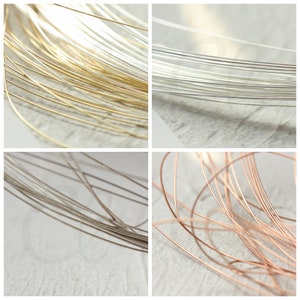 One Meter (3.28 Feet) Half-Hard Plated Brass Wrapping Wire - Round Wire