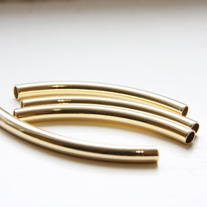 One Piece Premium Gold Plated Tube 5x60mm with ID 4mm  (307C-R-2)