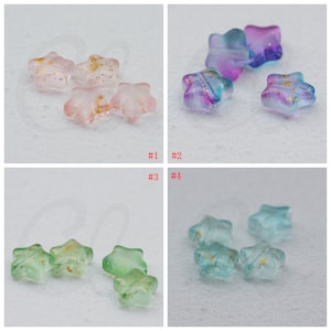 10 Pieces Glass Beads - Star 8mm (G236F)